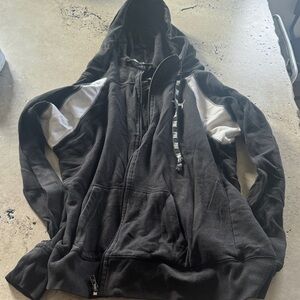 PINK Victoria's Secret Black and White Zip Up Jacket